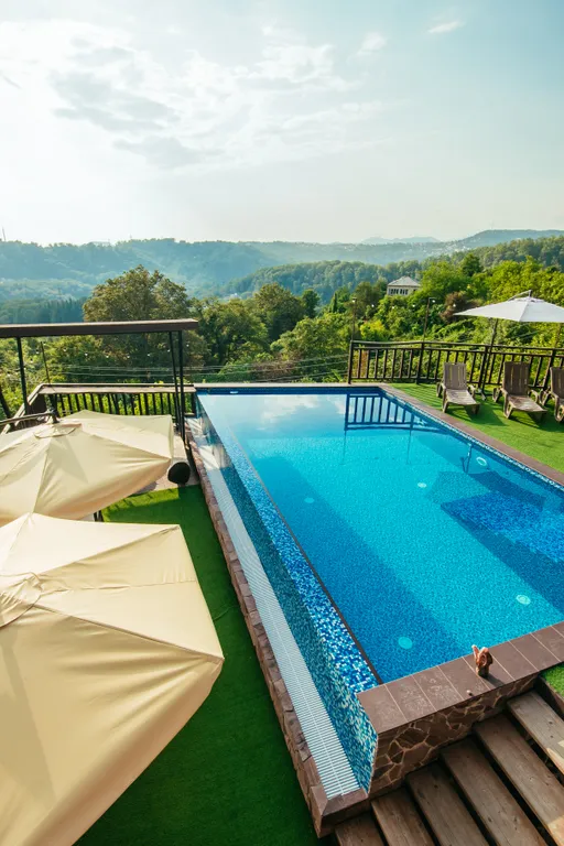 Вилла «Малинка» с теплым бассейном, баней и камином