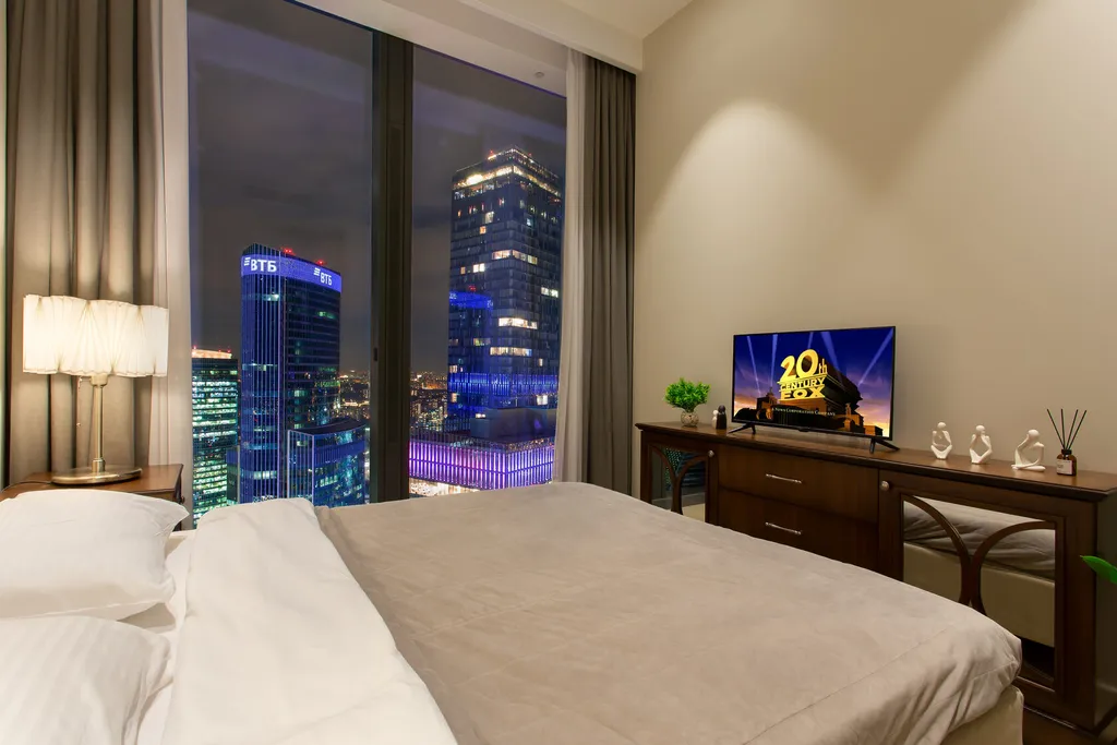 62 этаж, вид на Башни, Лужники, Парк победы