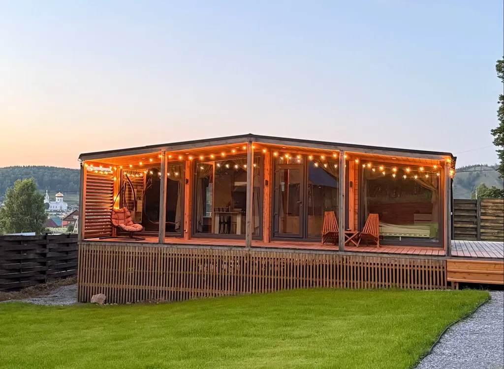 Шале с баней на дровах