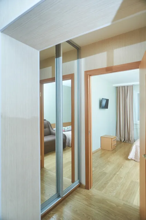 Двухкомнатная квартира с изолированными комнатами в центре города