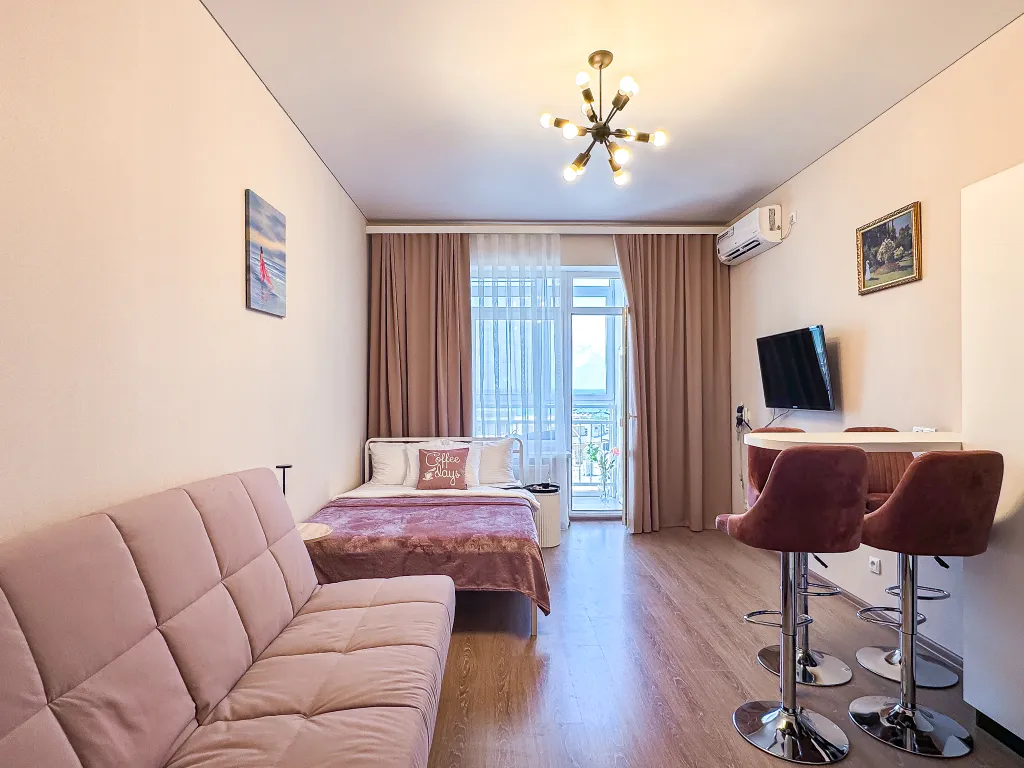 Квартира Квартира Студия с потрясающим видом на море на первой береговой линии — Анапа