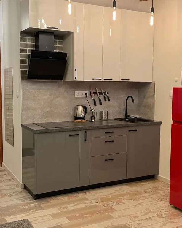 Red freezer apartament