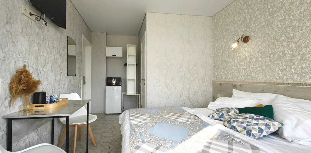 Уютный апарт с балконом, отопление, беседка, парковка