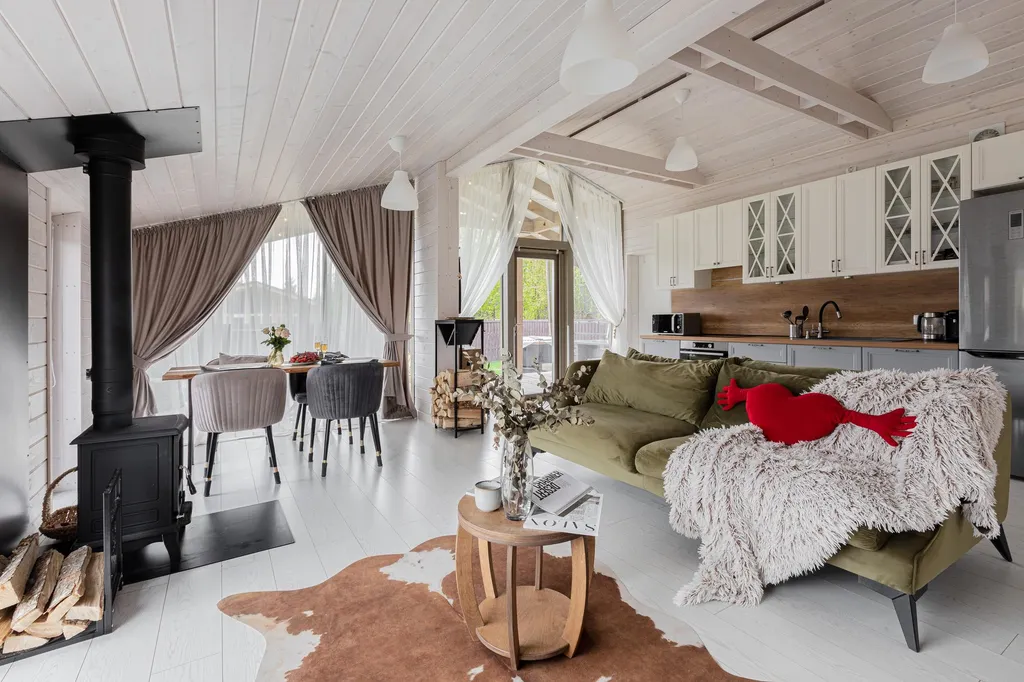 Коттедж Дом "Свет" с 3 отдельными спальнями и чаном — Семеновское