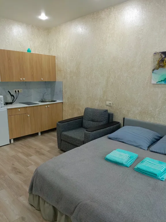 Стильная стyдия с бассейном в ЖК Бизнес класса