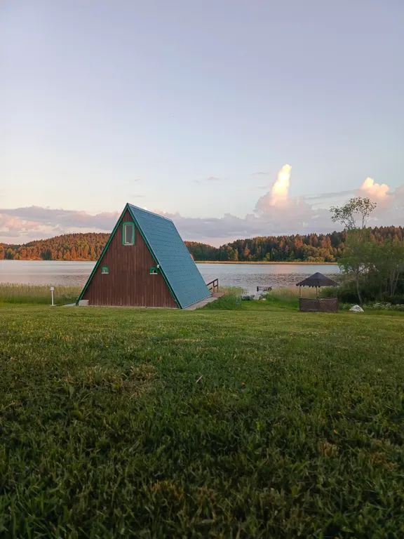 Дом в стиле A-Frame с сауной