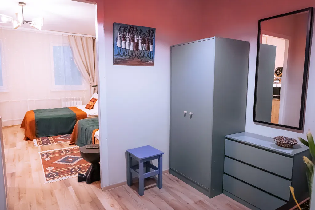 Уютная студия в стиле африки