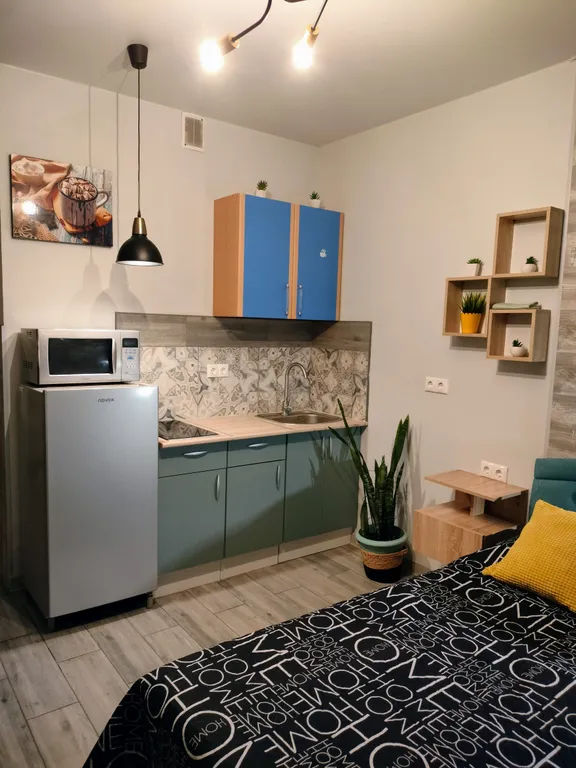 Уютная студия в новостройке с понарамными окнами