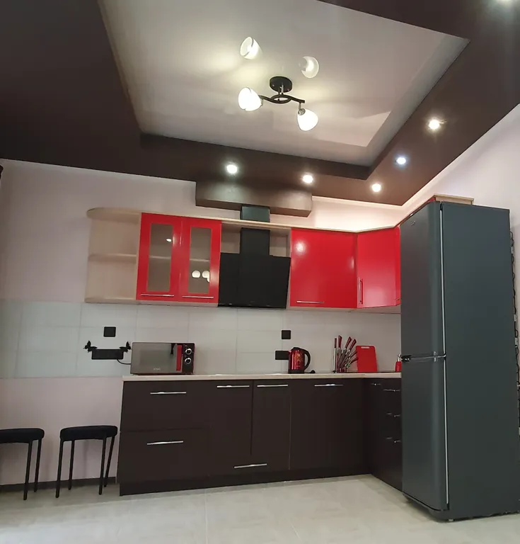 Уютная студия с отдельной спальной зоной, рядом с Иртышом