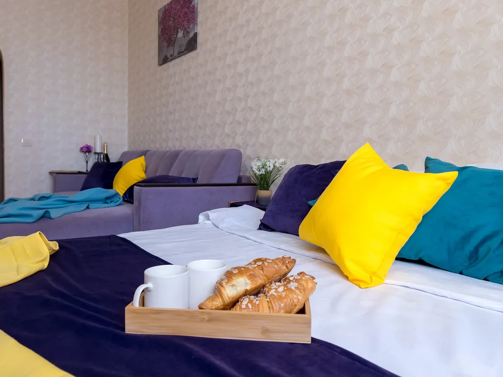 Стильная 1-комнатная квартира у ЖД с видом и комфортом для гостей