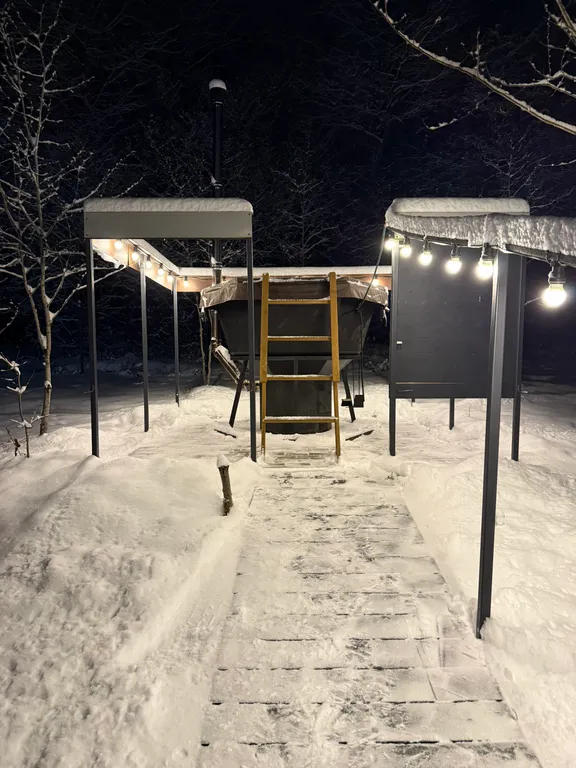 Уютный дом a-frame на окраине леса