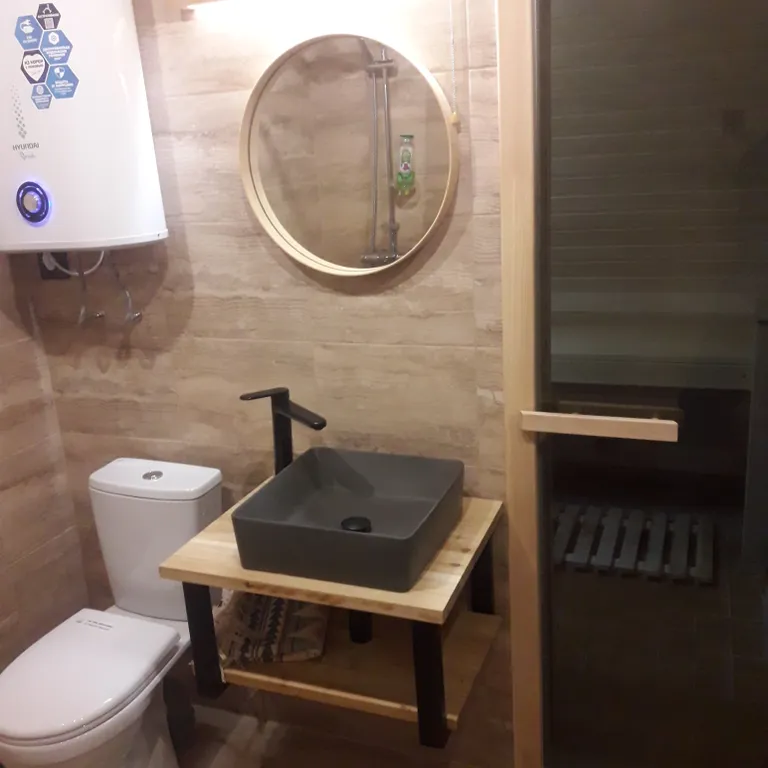 Уютный дом с баней и купелью в сосновом бору