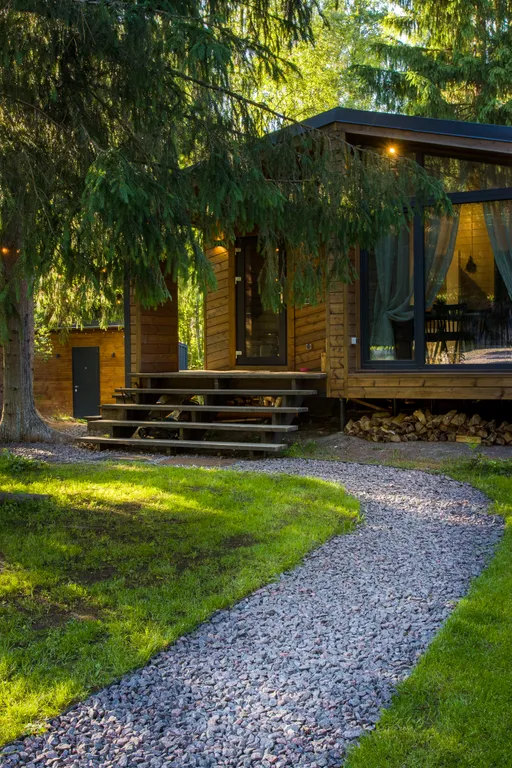 Новый уютный дом с русской баней и сибирским банным чаном