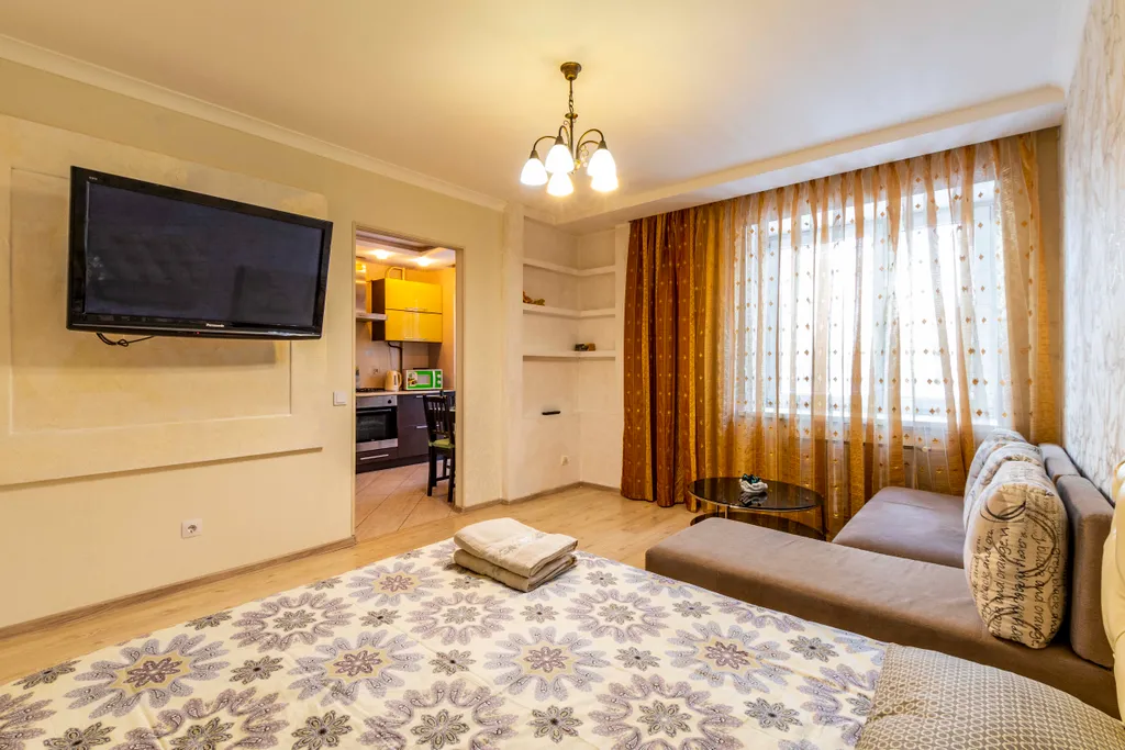 Квартира с балконом для командированных и отдыха