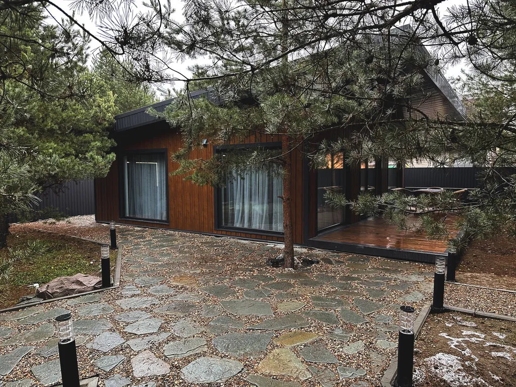 Коттедж Уютный гостевой дом с баней на дровах в сосновом лесу — Павловский Посад