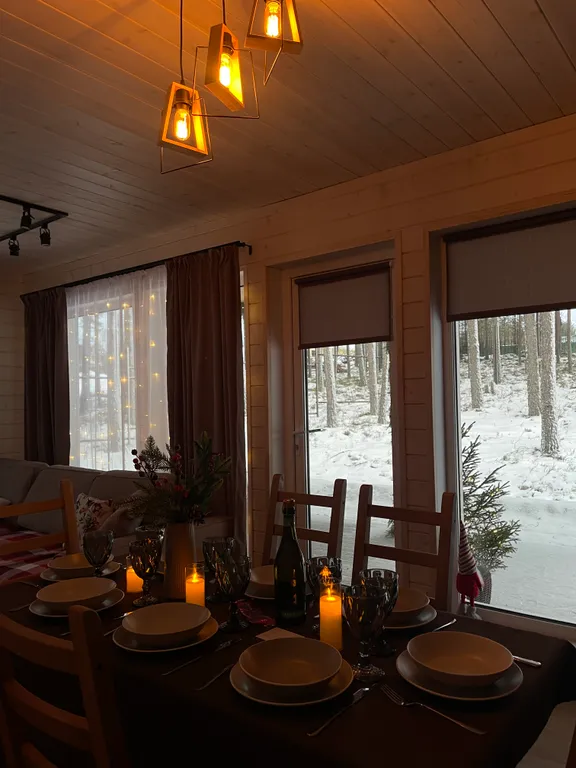 Уютный дом с живописным видом на лес