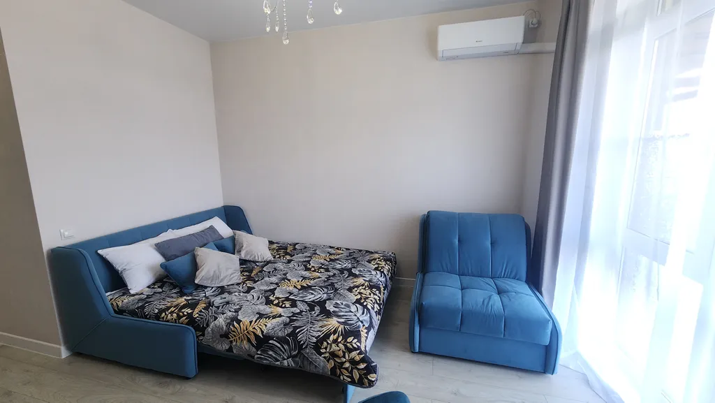 Уютная студия в корпусе с бассейном