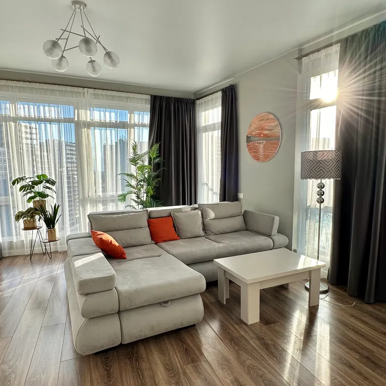 2-х комнатный апарт, бассейн + парковка, жк white sails