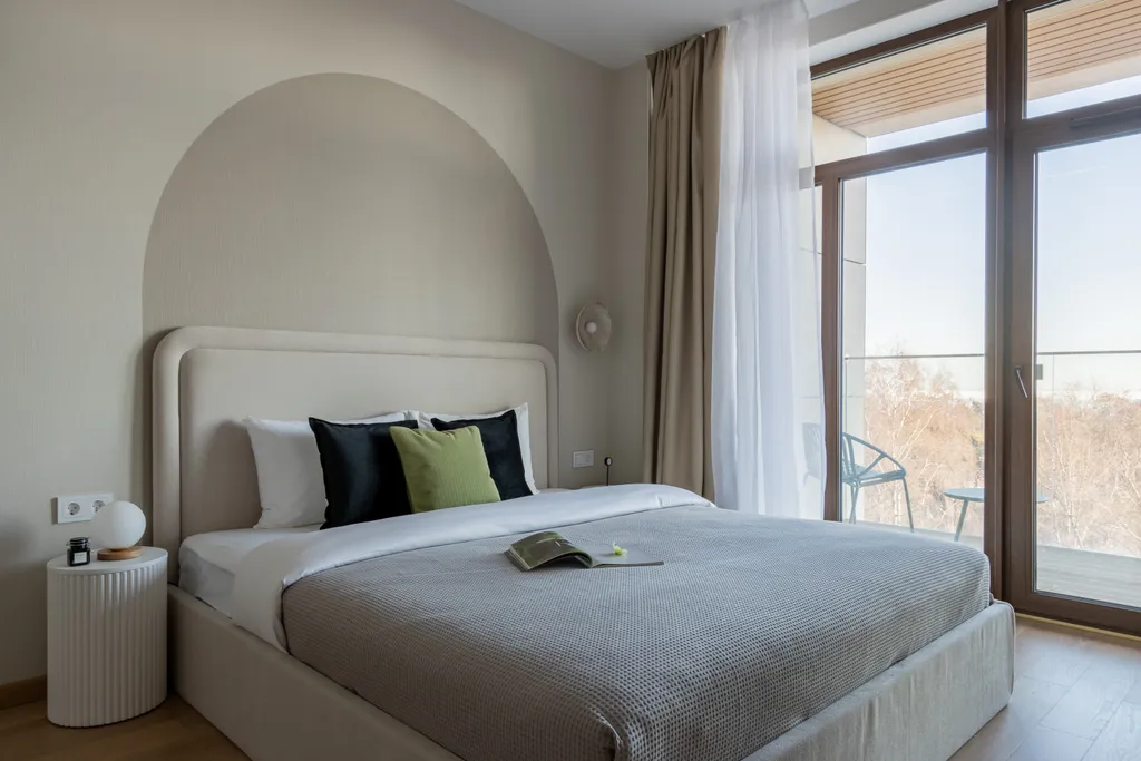 Семейные апартаменты с видом на залив