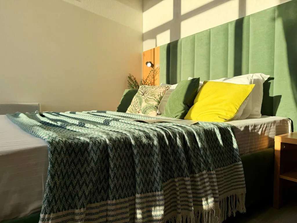 Апартаменты с балконом, 3 минуты до пляжа