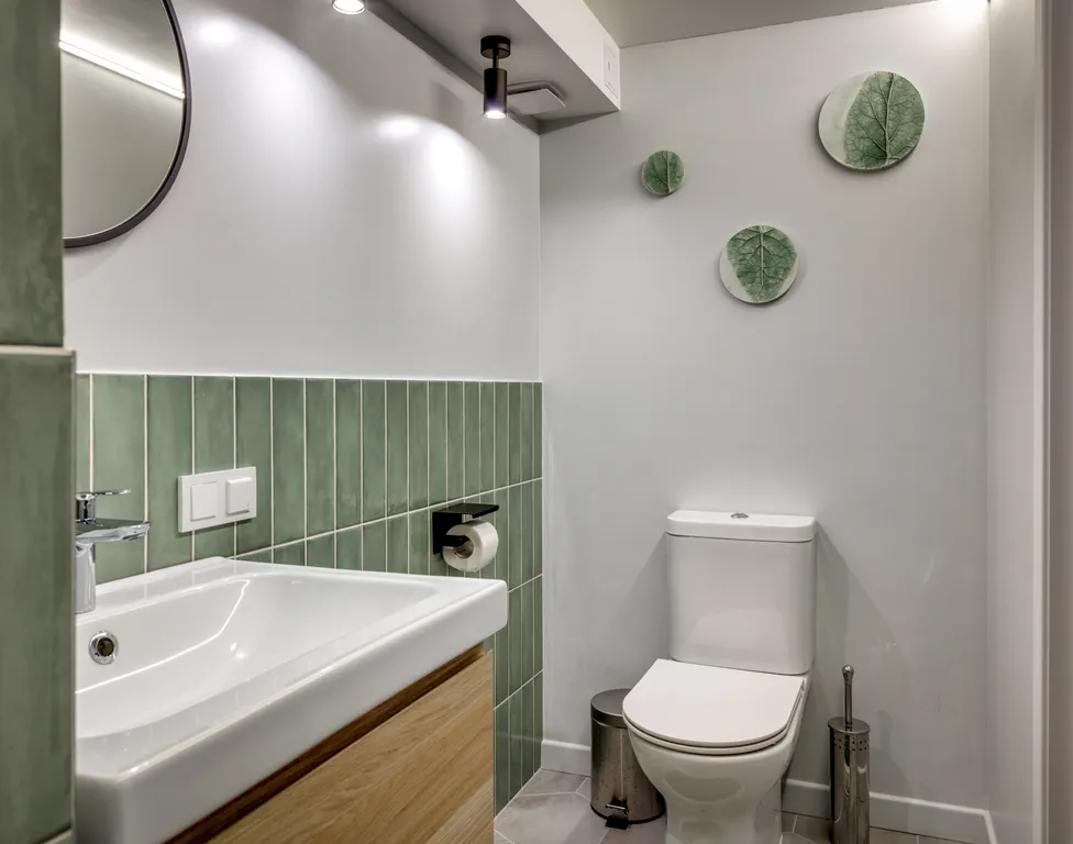 Однокомнатная двухуровневая современная квартира