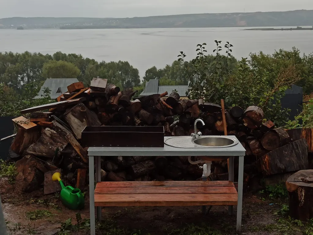 Дом с панорамным видом на реку и горнолыжку в 30 минутах от Казани