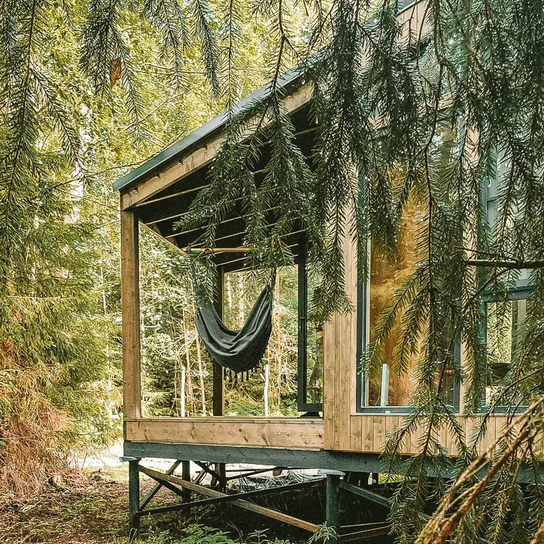 Уютный дом в лесу