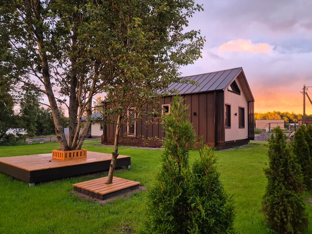 Коттедж Уютнейший дом с роскошным видом на озеро и пляжем.Карелия совсем рядом — Ларионово