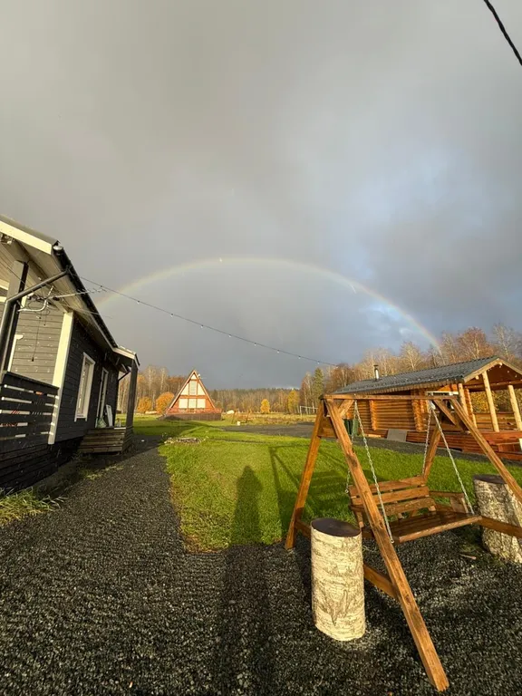 Загородный дом с баней и чаном