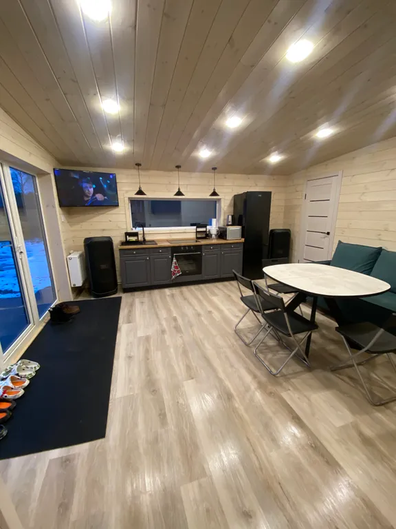 Уютный дом с баней, с панорамным видом на гору Ежовая