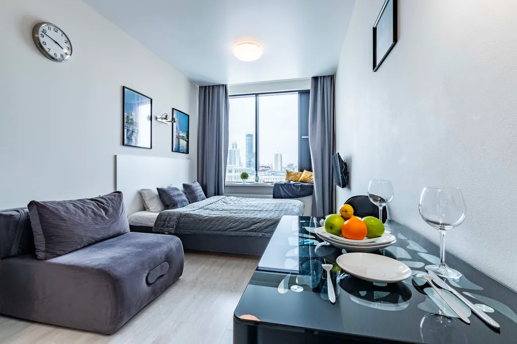 Стильные апартаменты в центре с видом на город