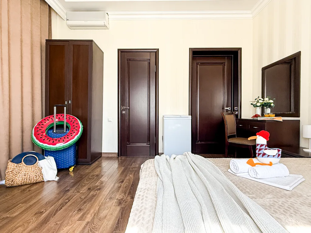 Квартира Квартира Двухместный делюкс с балконом в 3 минутах до моря, в центре с парковкой — Геленджик