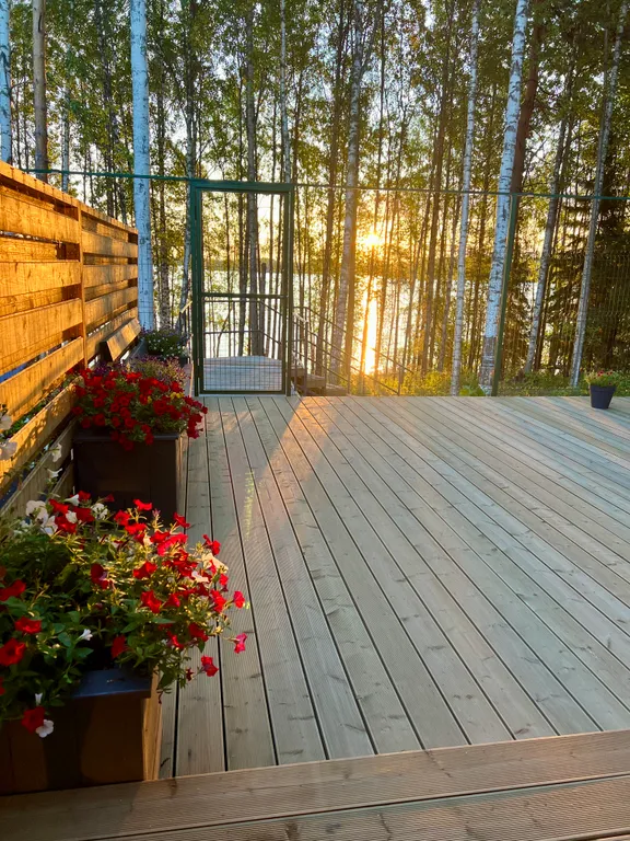 Коттедж Дом на берегу озера в Карелии — Чална