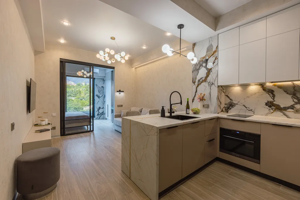 Стильная видовая квартира в приморском парке