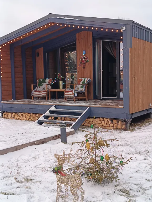 БарнОтдых с купелью, рядом лес и река