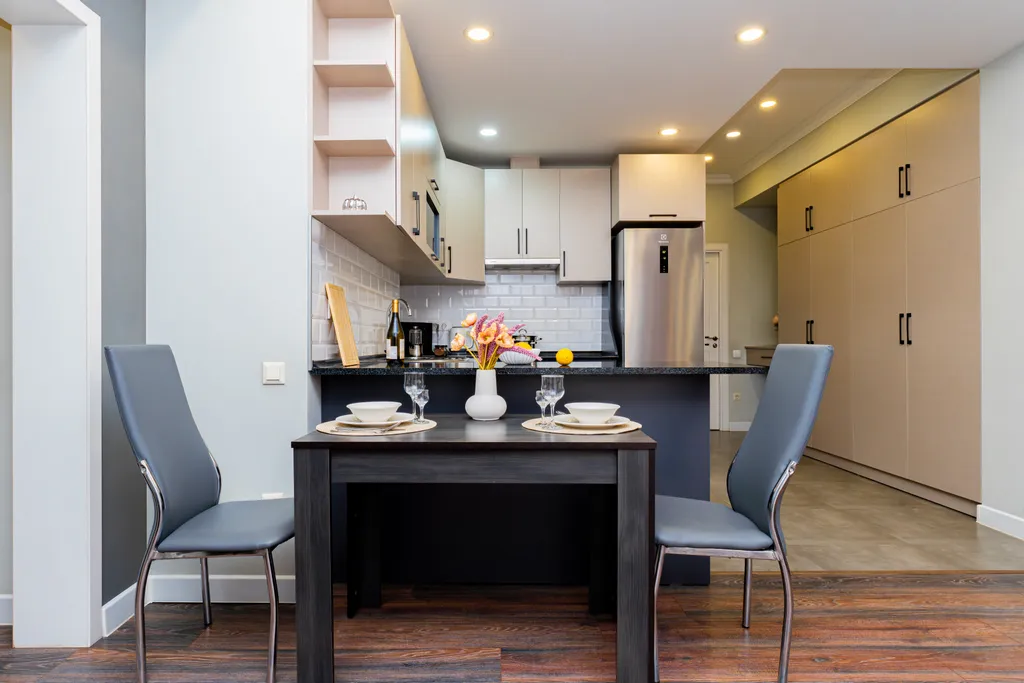 Квартира с 1 спальней и балконом в центре города