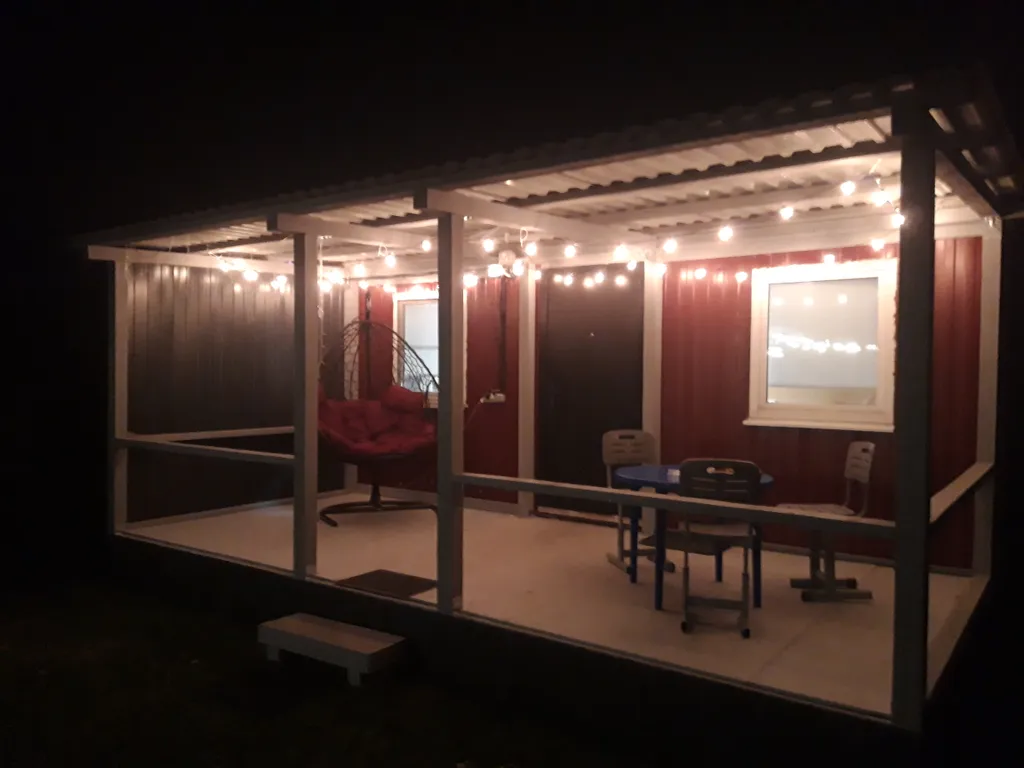 Дом с зоной отдыха на новый год на природе