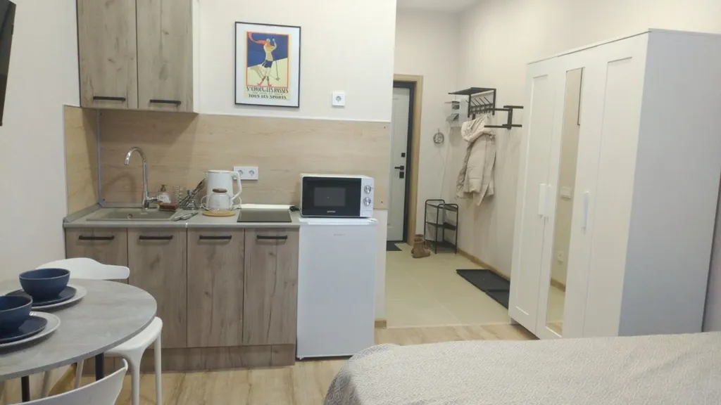 Квартира-студия для 2-х гостей в новом ЖК Шория Град