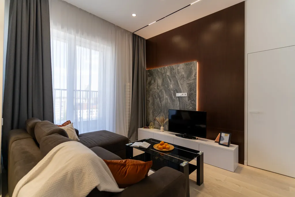 Двухэтажная квартира с мини-сауной и террасой на крыше