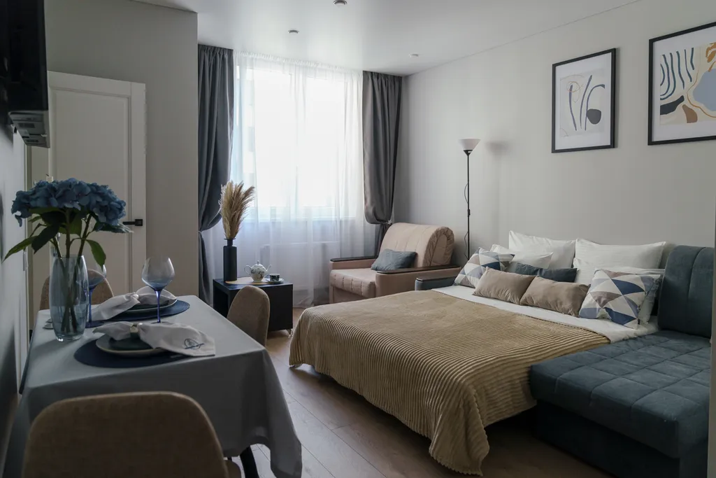 Квартира Квартира Apart-Deluxe Легенды моря: 1к.кв до 3чел. ЖК Светлогорск3, Янтарь-холл — Светлогорск