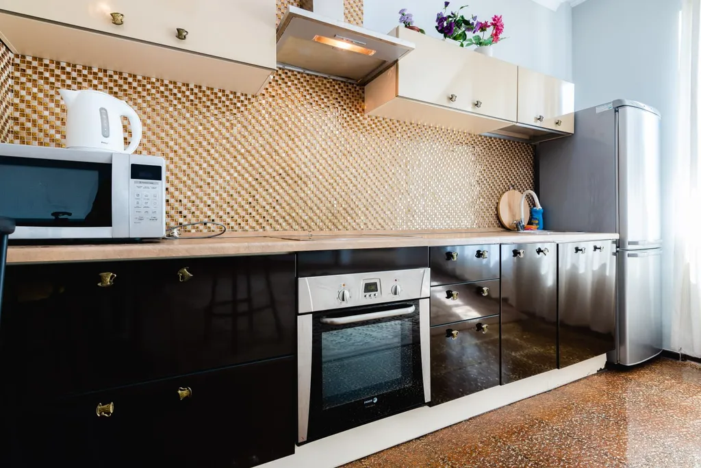 Большая двушка с кухней студией с потрясающим видом на горы