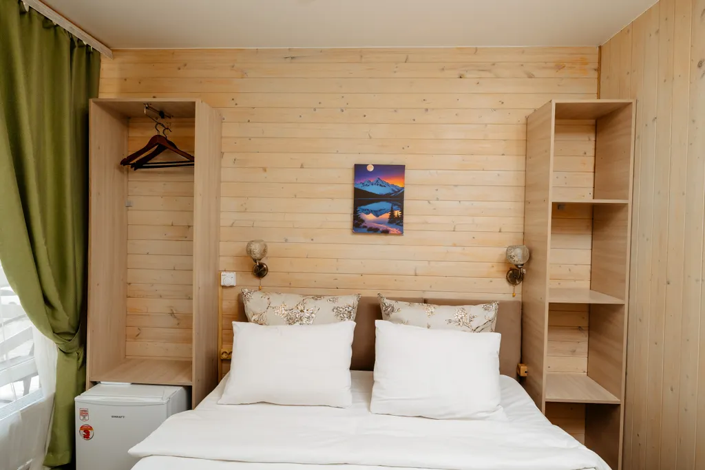 Квартира Квартира Грин Стандарт двухместный с балконом с одной кроватью — Архыз