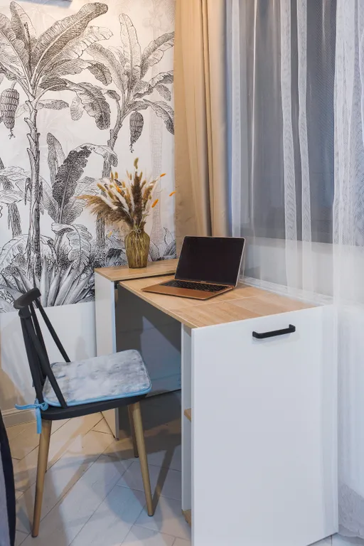 Стильная уютная инстаграммная студия "тропики" в элитном жк