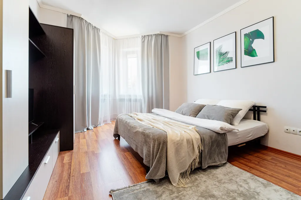 Светлая квартира для 4 гостей с полной комплектацией