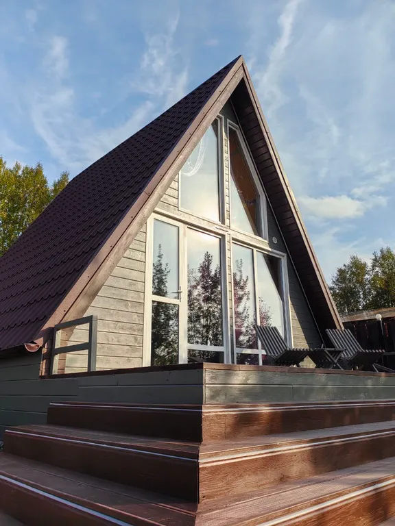 Дом коттедж А-Фрейм с баней на дровах A-frame Териберка