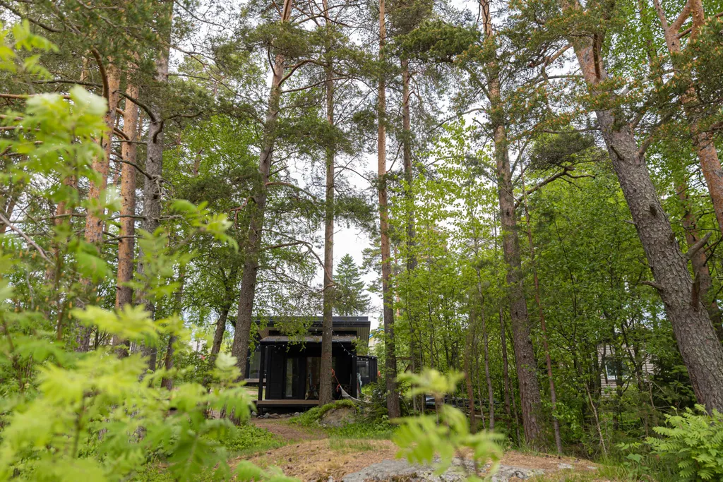 Стильный дом на берегу Ладожского озера с панорамным видом