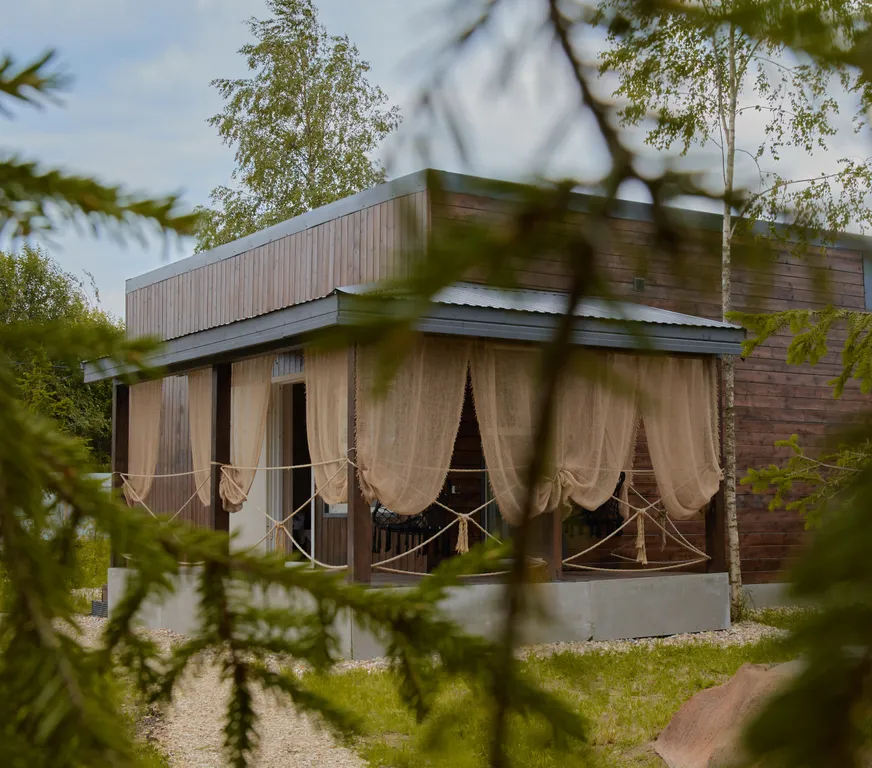 Можжевеловой эко-дом и баня в Подмосковье