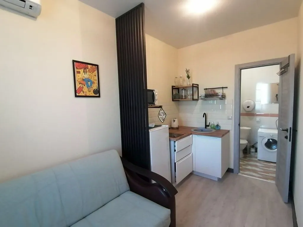 Студия с панорамным видом на Волгу