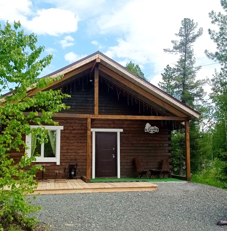 Уютный домик с баней и купелью, горячий чан