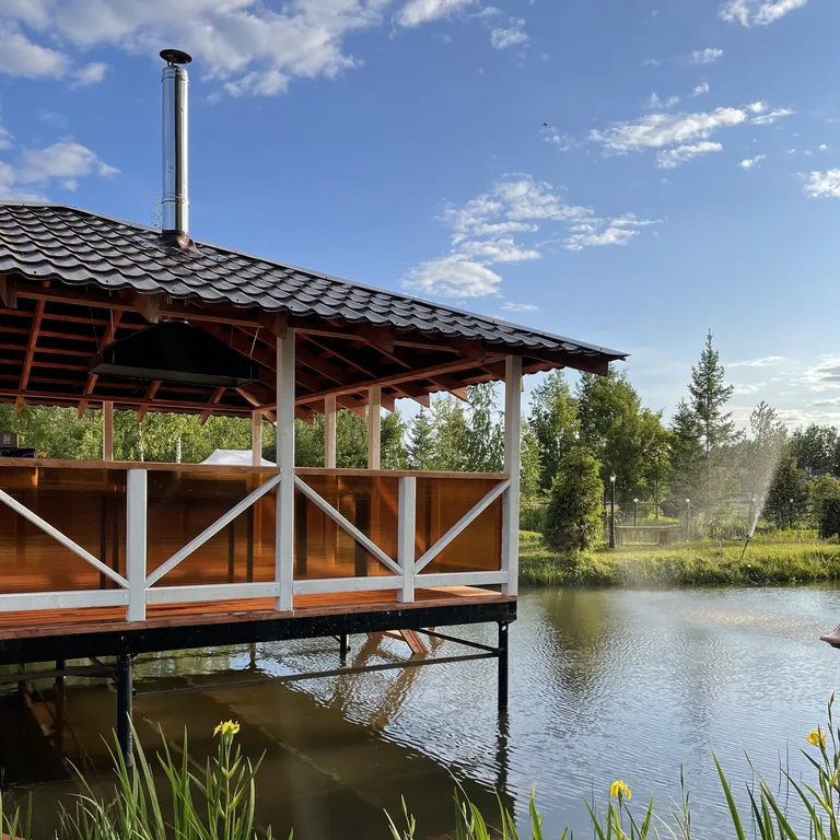 Уютный коттедж в стиле A-Frame